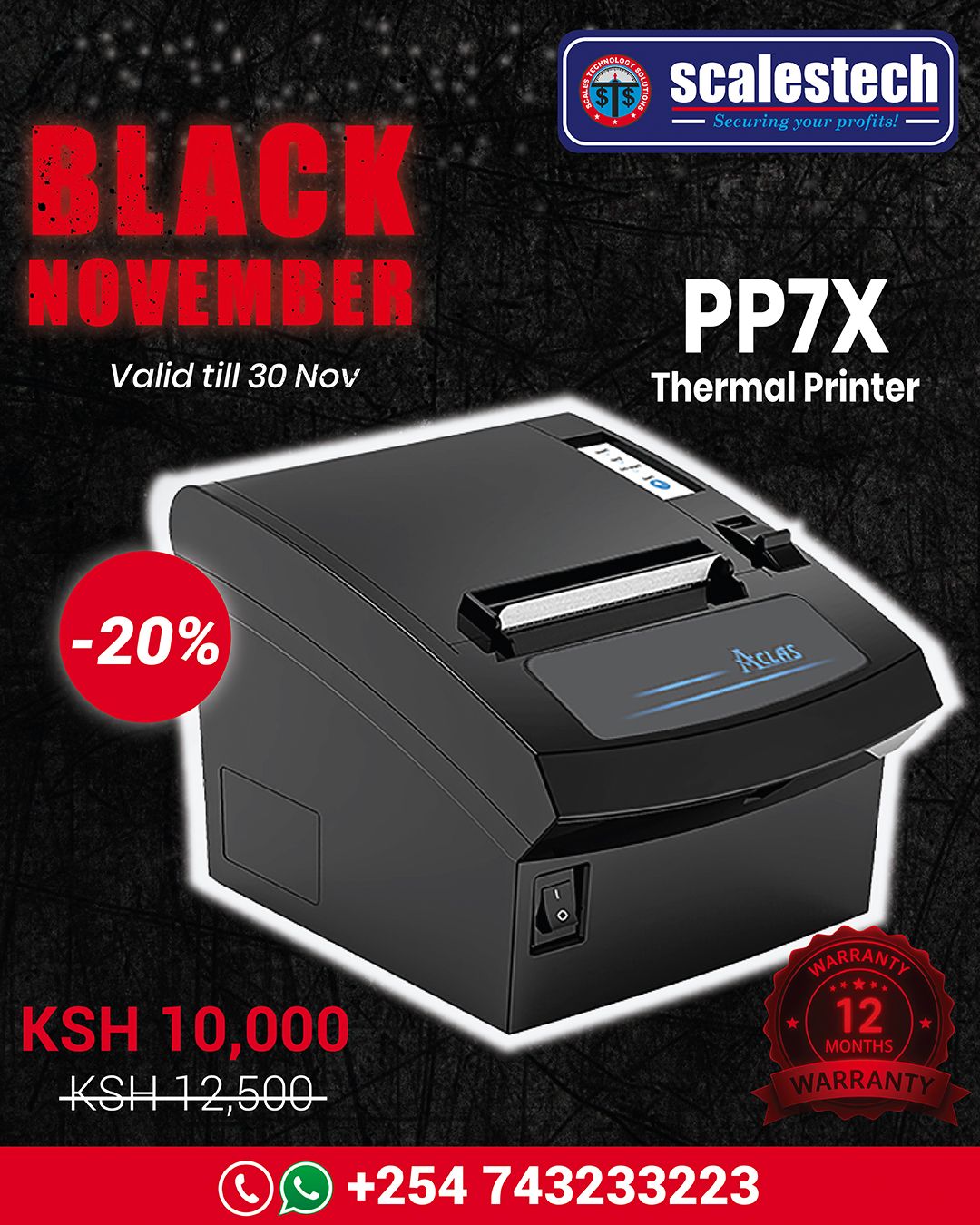 Aclas PP7X Thermal Printer