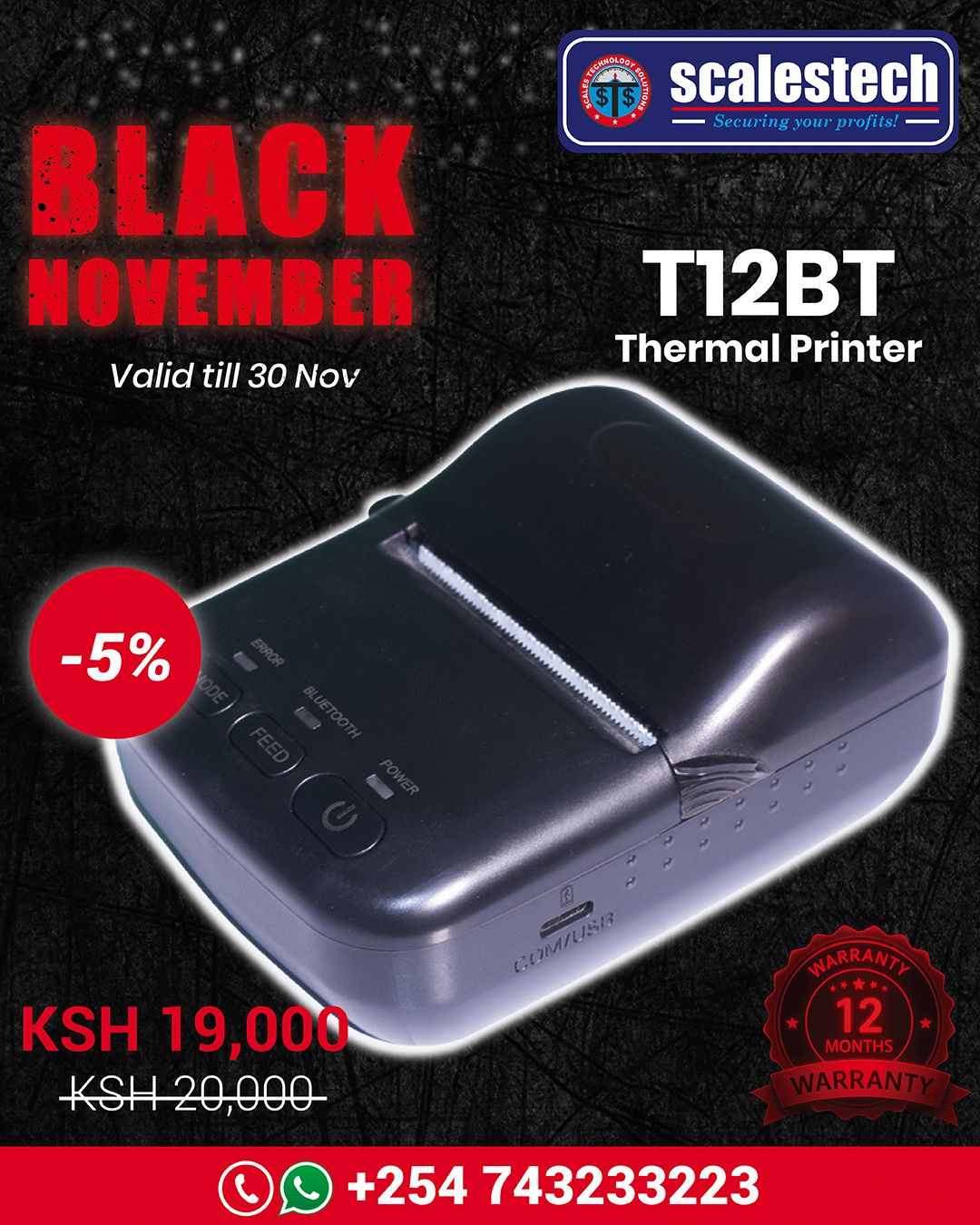 T12BT Thermal printer