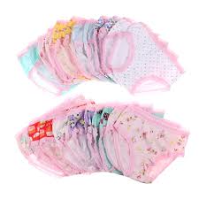 6 Pcs Girls Cotton Panties – Assorted Cartoon & Plain Designs, Comfortable Breathable Underwear, Ages 5–10 Yrs – Durable & Soft