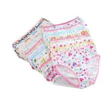 6 Pcs Girls Cotton Panties – Assorted Cartoon & Plain Designs, Comfortable Breathable Underwear, Ages 5–10 Yrs – Durable & Soft