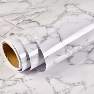 Durable self-adhesive marble contact paper (5m × 60cm). Perfect for kitchen counters, furniture, walls, and DIY decoration. Waterproof & easy to clean.