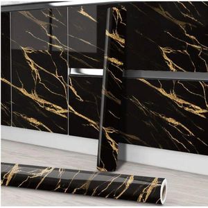 Durable self-adhesive marble contact paper (5m × 60cm). Perfect for kitchen counters, furniture, walls, and DIY decoration. Waterproof & easy to clean.