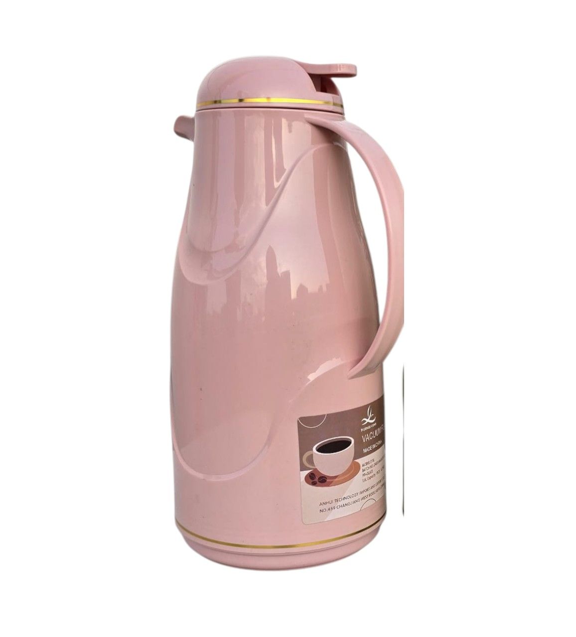 1.6L Large Capacity Thermos Flask – Double-Layer Heat Preservation, 24-Hour Thermal Insulation, Glass Silver-Plated Interior