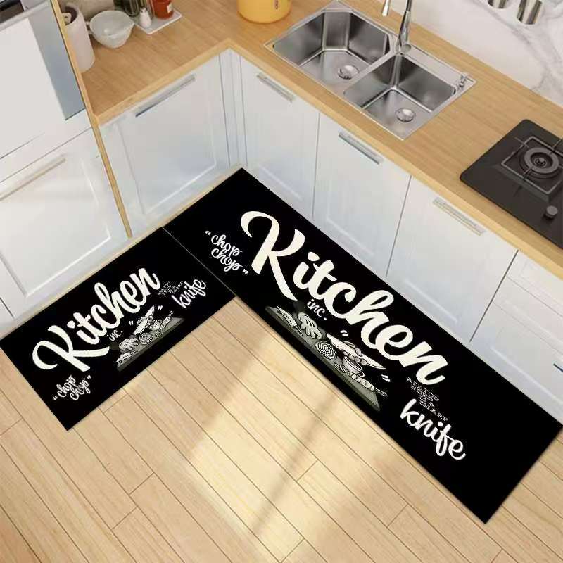 2PCS Kitchen Mats Set – Super Non-Slip Rubber Underside (120×40cm + 60×40cm)