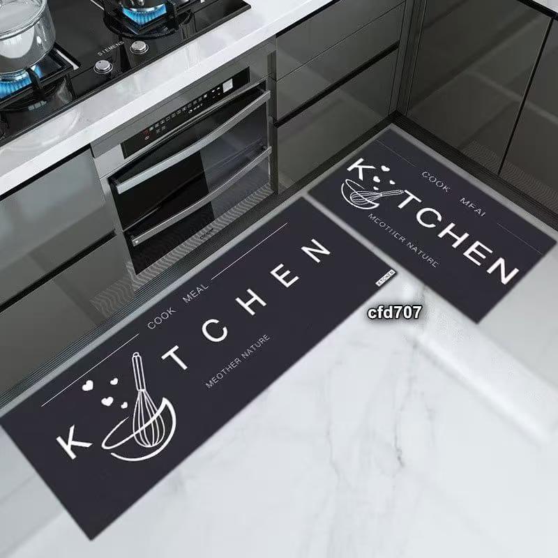 2PCS Kitchen Mats Set – Super Non-Slip Rubber Underside (120×40cm + 60×40cm)