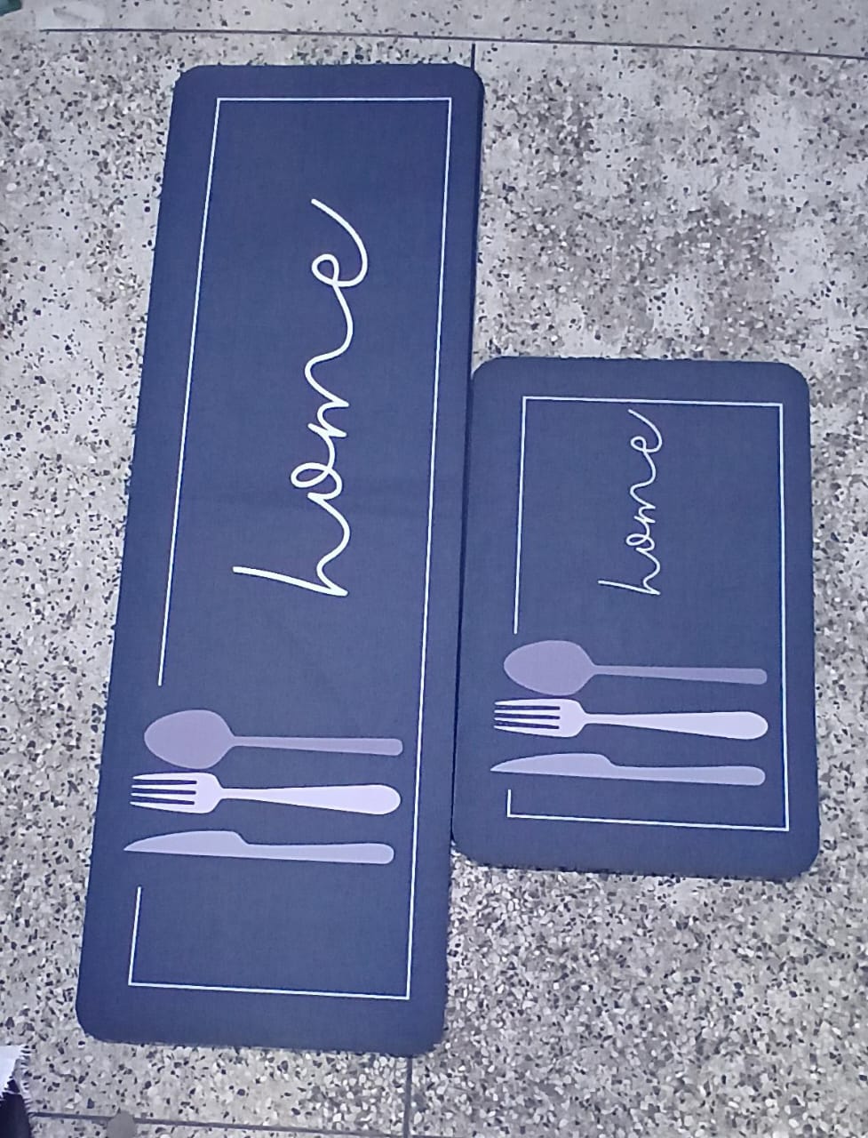 2PCS Kitchen Mats Set – Super Non-Slip Rubber Underside (120×40cm + 60×40cm)