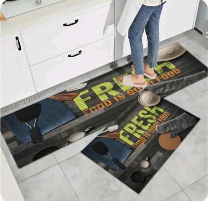 2PCS Kitchen Mats Set – Super Non-Slip Rubber Underside (120×40cm + 60×40cm)