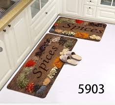 2PCS Kitchen Mats Set – Super Non-Slip Rubber Underside (120×40cm + 60×40cm)