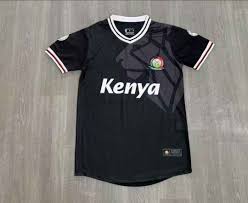 Kenyan Black National Football Team Jersey – “Weka Game Kwa Form” Edition | Harambee Stars Supporters Shirt | Sleek, Breathable & Stylish Kenya Pride Wear