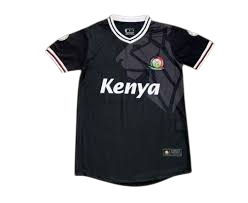 Kenyan Black National Football Team Jersey – “Weka Game Kwa Form” Edition | Harambee Stars Supporters Shirt | Sleek, Breathable & Stylish Kenya Pride Wear