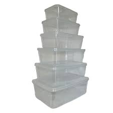 Adix Kitchen Fresh Plastic Container Set – 6pcs Clear Airtight Food Storage | Stackable Fridge & Pantry Organizer | Back in Stock! 🍱✨