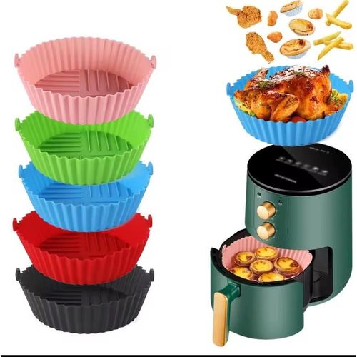 Silicone Air Fryer Liners – Reusable Non-Stick Baking Mats | Easy Clean, Heat Resistant & Oil-Free Cooking 🥘✨