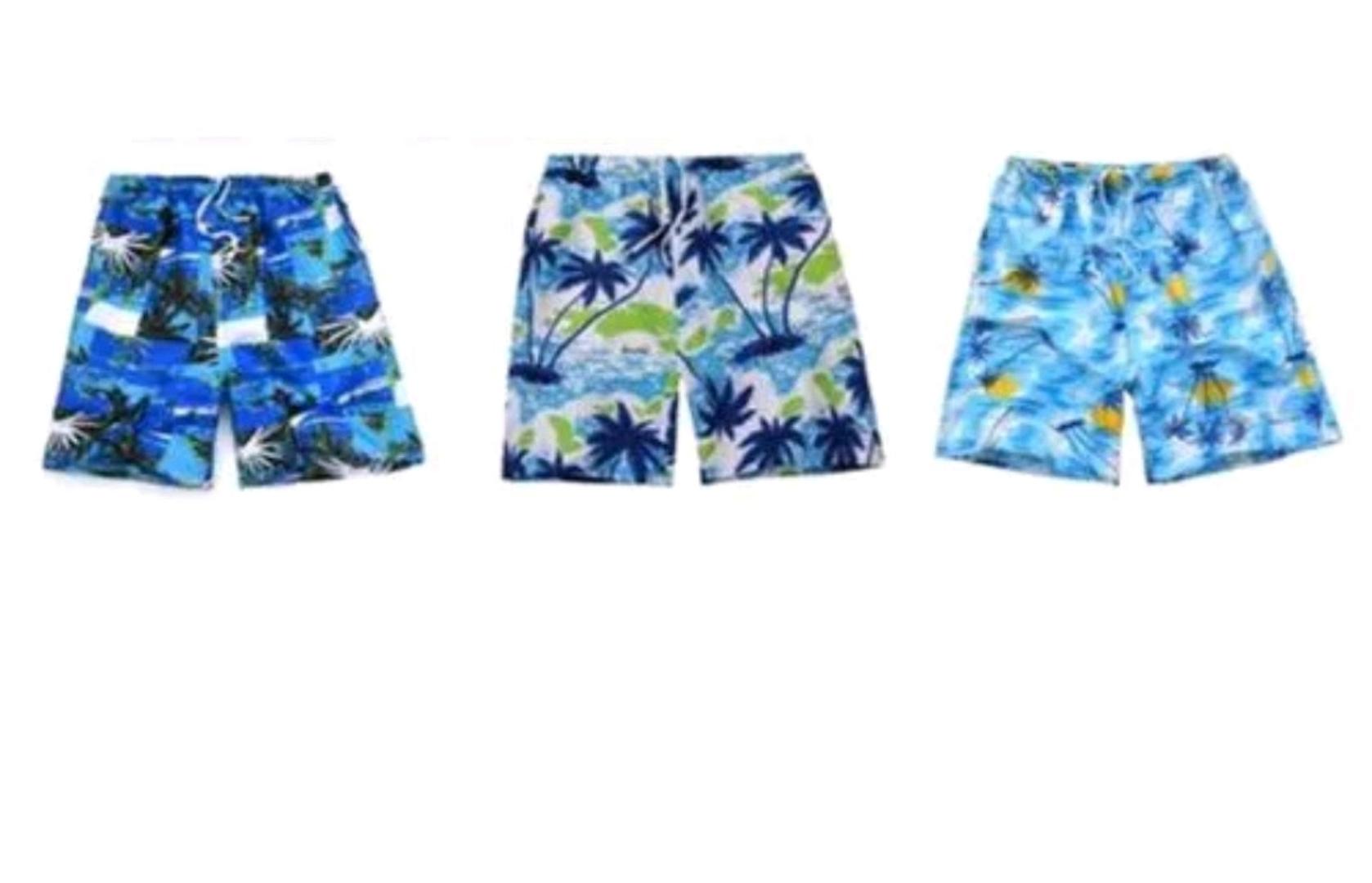 3PCS Men’s Long Beach Shorts – Lightweight, Quick-Dry & Stylish for Casual Wear, Swimming & Gym (Assorted Colors & Patterns)