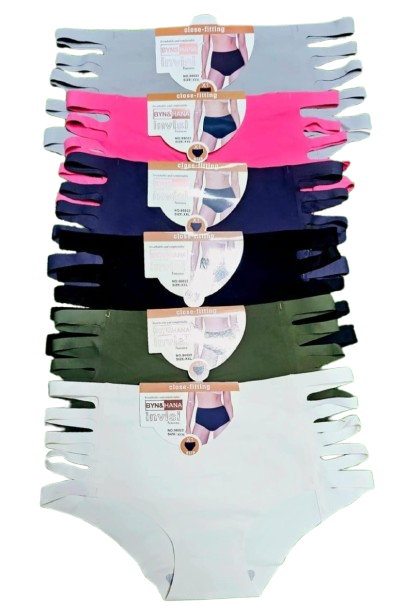 Aztas Women’s 3PCS Seamless Bikini Panties – 5-Strap Design, Soft Stretch Comfort, Everyday Sexy Underwear Set