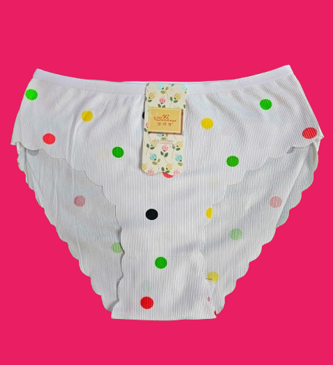 💡 New Arrival‼️ Polka plain Panties 3-Pack | Soft, Breathable & Everyday Comfort | Women's Underwear panties