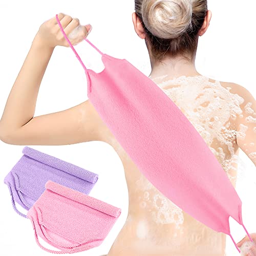 Elastic Exfoliating Rubbing Bath Towel – Elastic Body Scrub Strap for Deep Cleaning & Massage. Soft, stretchy, and perfect for scrubbing, massaging, and removing dead skin.