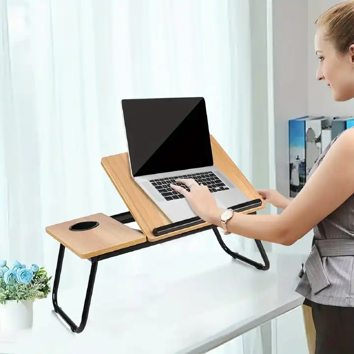 5-Level Adjustable Foldable Wooden Laptop & Study Table with Cup Slot – Portable Bed Desk for Home & Office – Multiple Colours
Foldable wooden laptop and study table with 5 adjustable angles.
