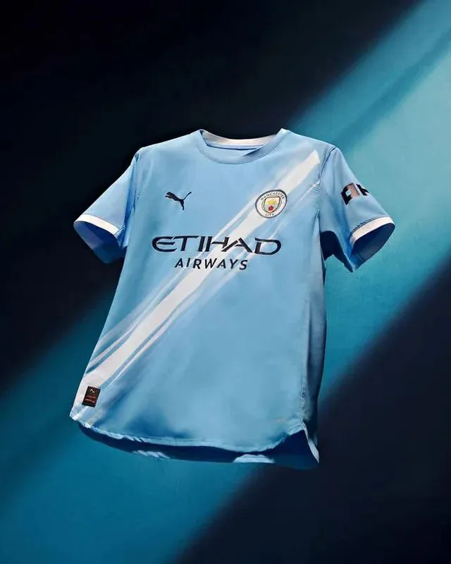 Man City Home Football Jersey 2024/25 – Premium Quality Breathable Blue Kit for Men, Lightweight Match & Training Shirt