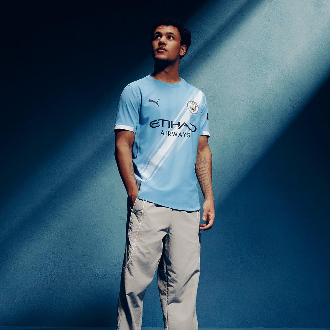 Man City Home Football Jersey 2024/25 – Premium Quality Breathable Blue Kit for Men, Lightweight Match & Training Shirt