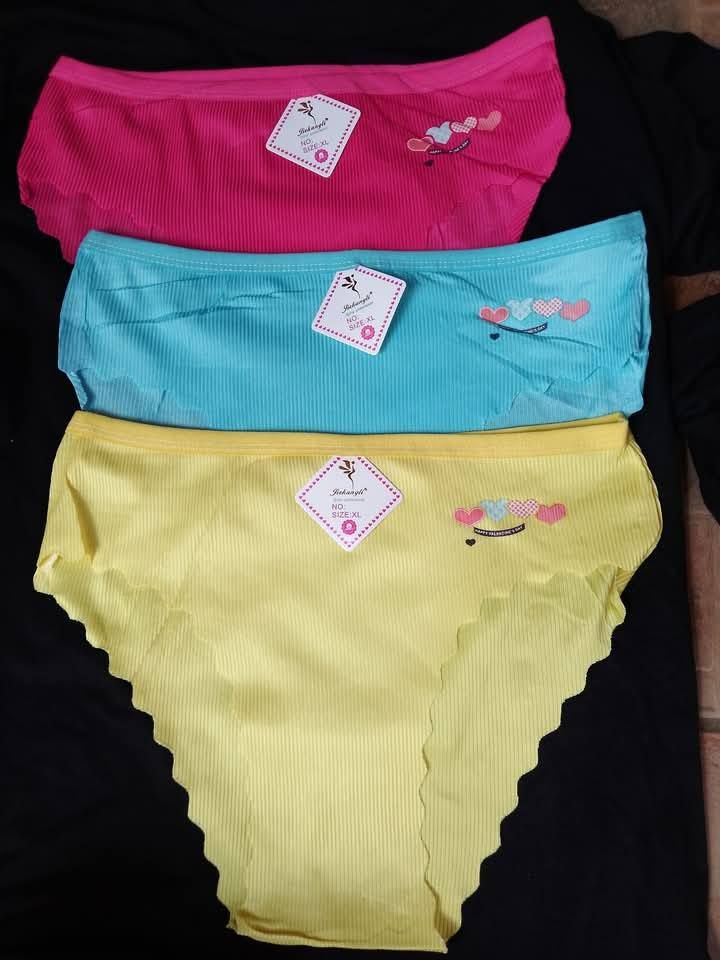💡 New Arrival‼️ Polka plain Panties 3-Pack | Soft, Breathable & Everyday Comfort | Women's Underwear panties