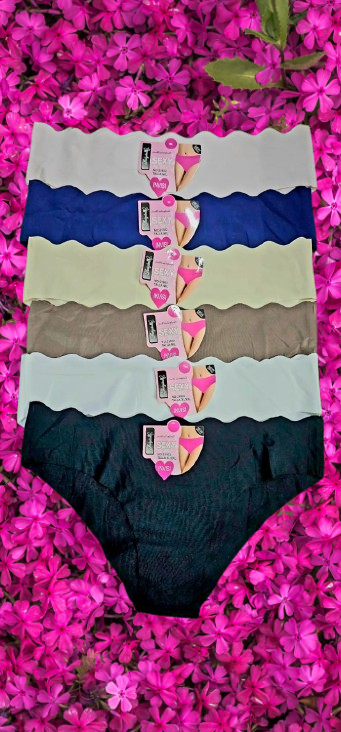 💖 6pcs Seamless Serrated Waist Panties – Soft Breathable Low-Rise Women’s Underwear, Stretchy Comfortable Invisible Fit Lingerie
