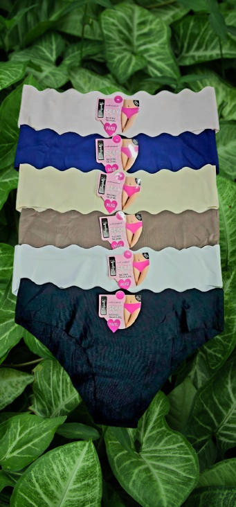 💖 6pcs Seamless Serrated Waist Panties – Soft Breathable Low-Rise Women’s Underwear, Stretchy Comfortable Invisible Fit Lingerie