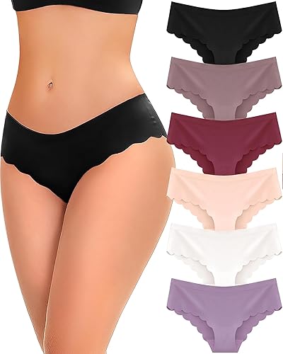 💖3pcs  Seamless Hipster Serrated Panties – Sexy Low-Rise Women’s Underwear, Soft Breathable Stretch Invisible Fit Lingerie
