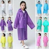 Unisex Hooded lightweight, waterproof children's raincoats made from eco-friendly EVA material [Age 5-9]
