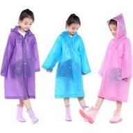 Unisex Hooded lightweight, waterproof children's raincoats made from eco-friendly EVA material [Age 5-9]