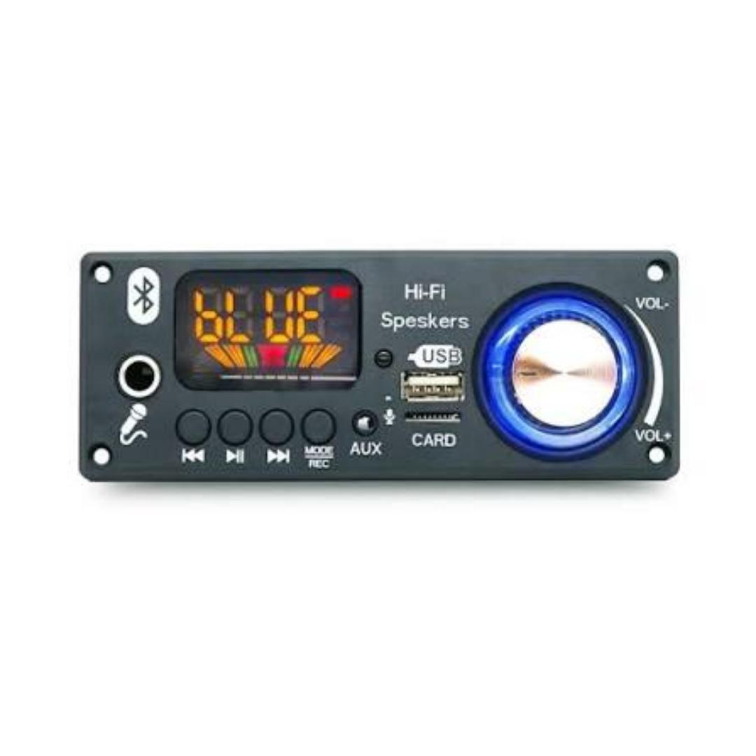 Adjustable volume MP3 decoder board. support external audio input line in, Bluetooth compatible, FM radio for car, amplifiers,sub-woofer display replacement.