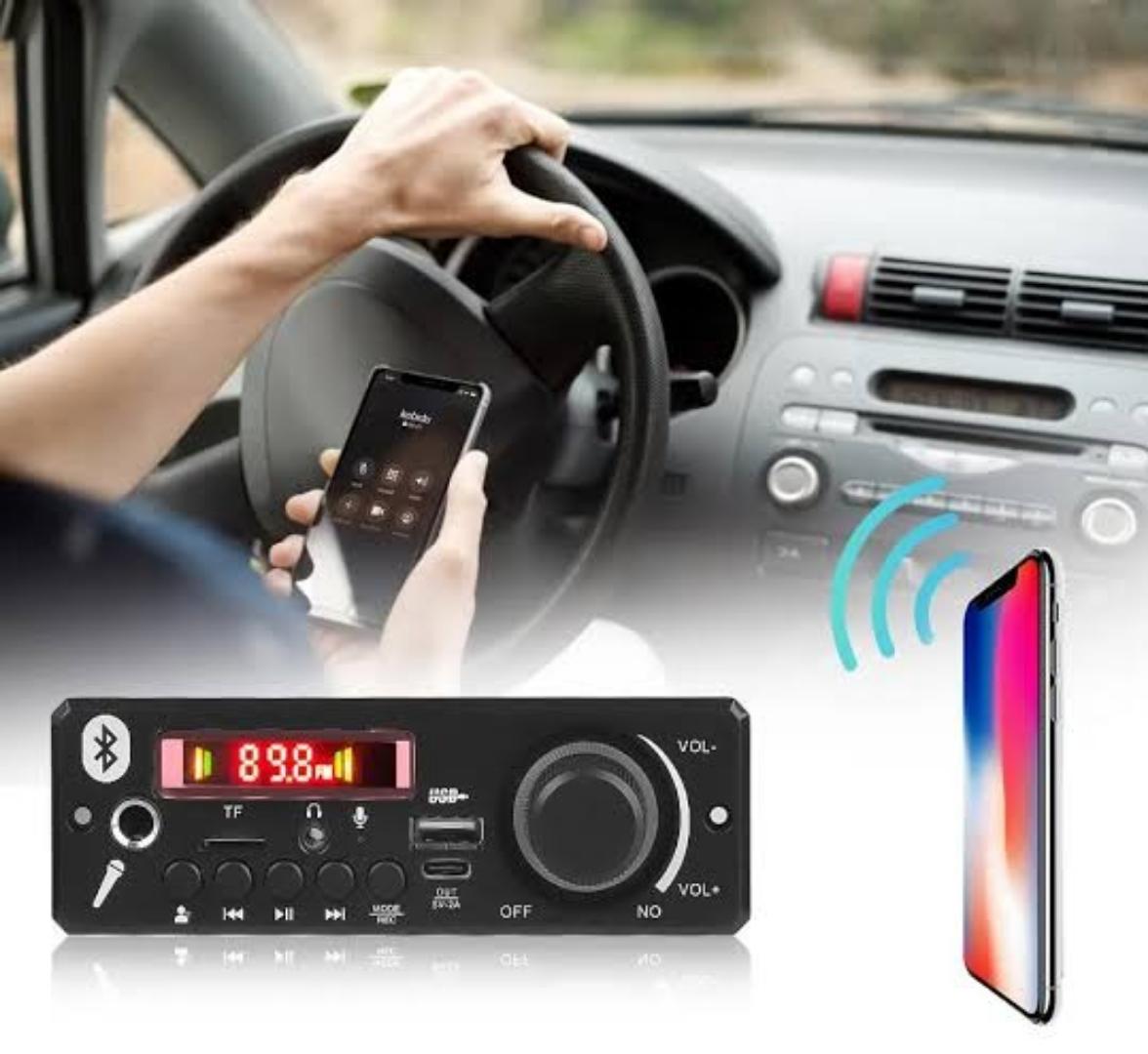 Adjustable volume MP3 decoder board. support external audio input line in, Bluetooth compatible, FM radio for car, amplifiers,sub-woofer display replacement.