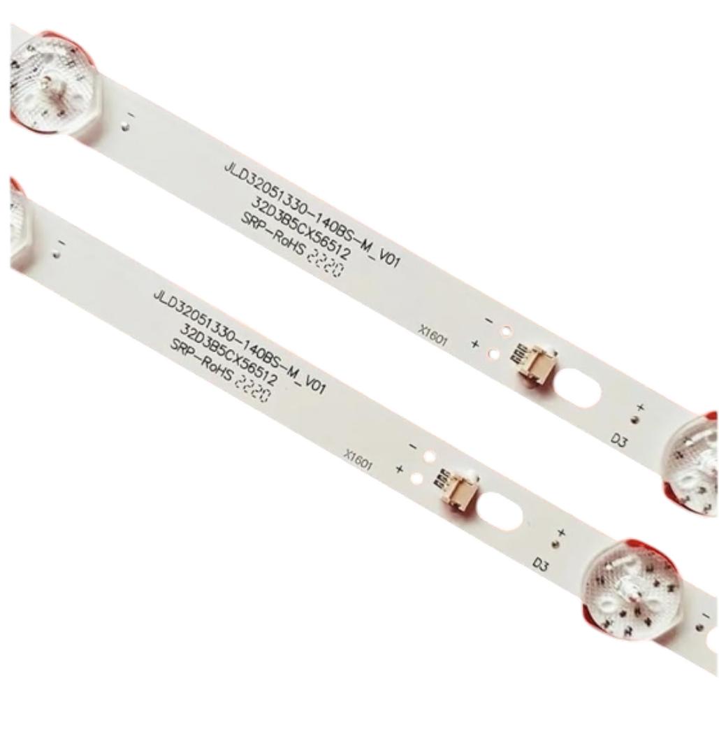 2PCS  ×32 &43 INCHES Vitron Tv backlight strips(LEDs)Original Compatible with VISION PLUS,AMTEC, SOLAR MAX AND GLD TVs.