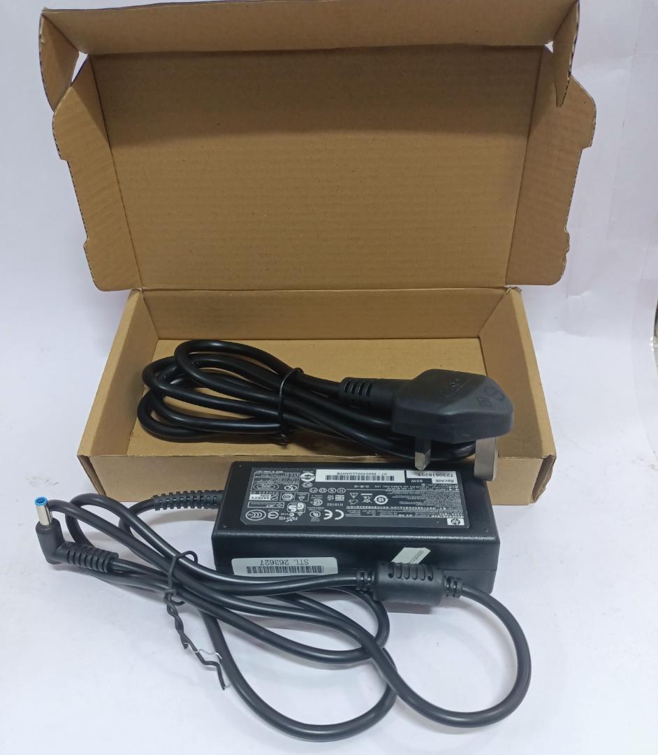 HP laptop complete charger (Blue Pin) 65 W with power cable