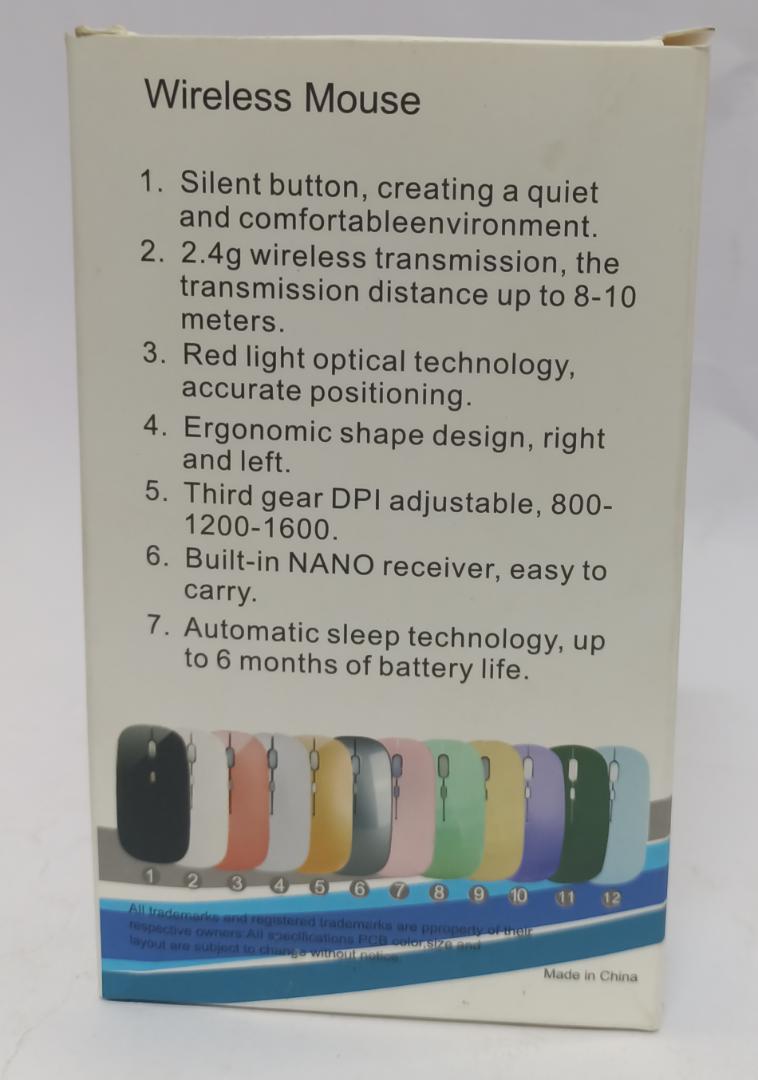 Rechargeable Wireless (Bluetooth) Mouse