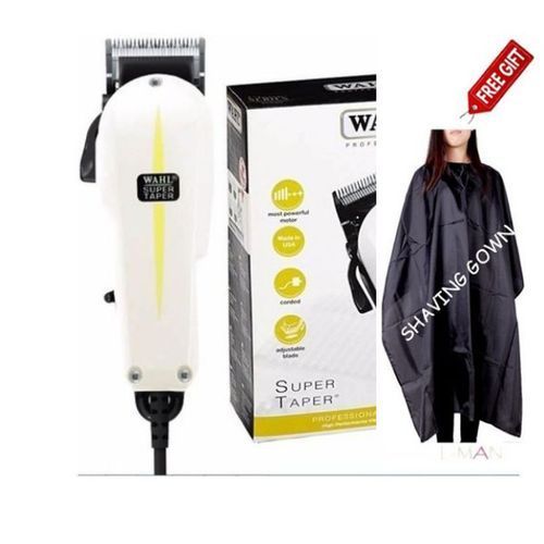 Wahl Electric Hair Super-Taper/Shaving Machine Kinyozi+Shaving Gown