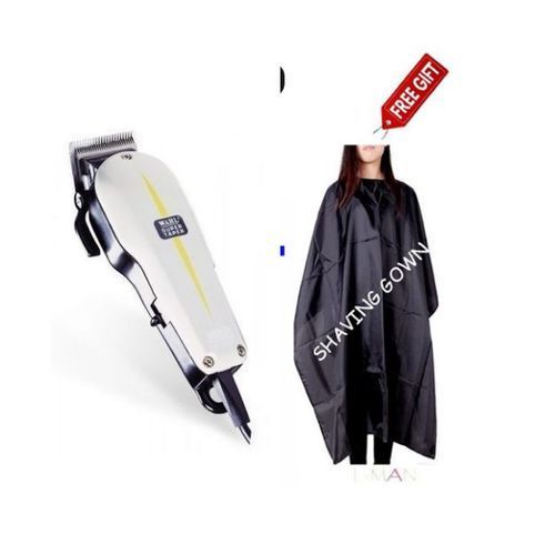 Wahl Electric Hair Super-Taper/Shaving Machine Kinyozi+Shaving Gown