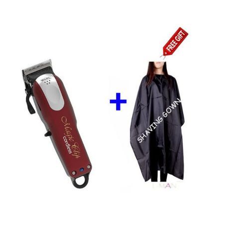 Wahl Magic Hair Clipper Cordless Rechargeable Shaving Machine + Shaving Gown