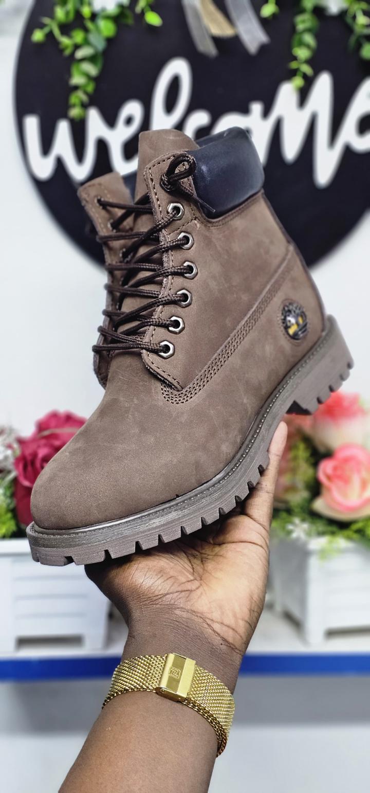 Pure Leather Timberland Mens 6 inch" Premium Boot Dark Chocolate (Best Shop for Quality Sneakers, Boots, Oxfords and Shoes Accessories)