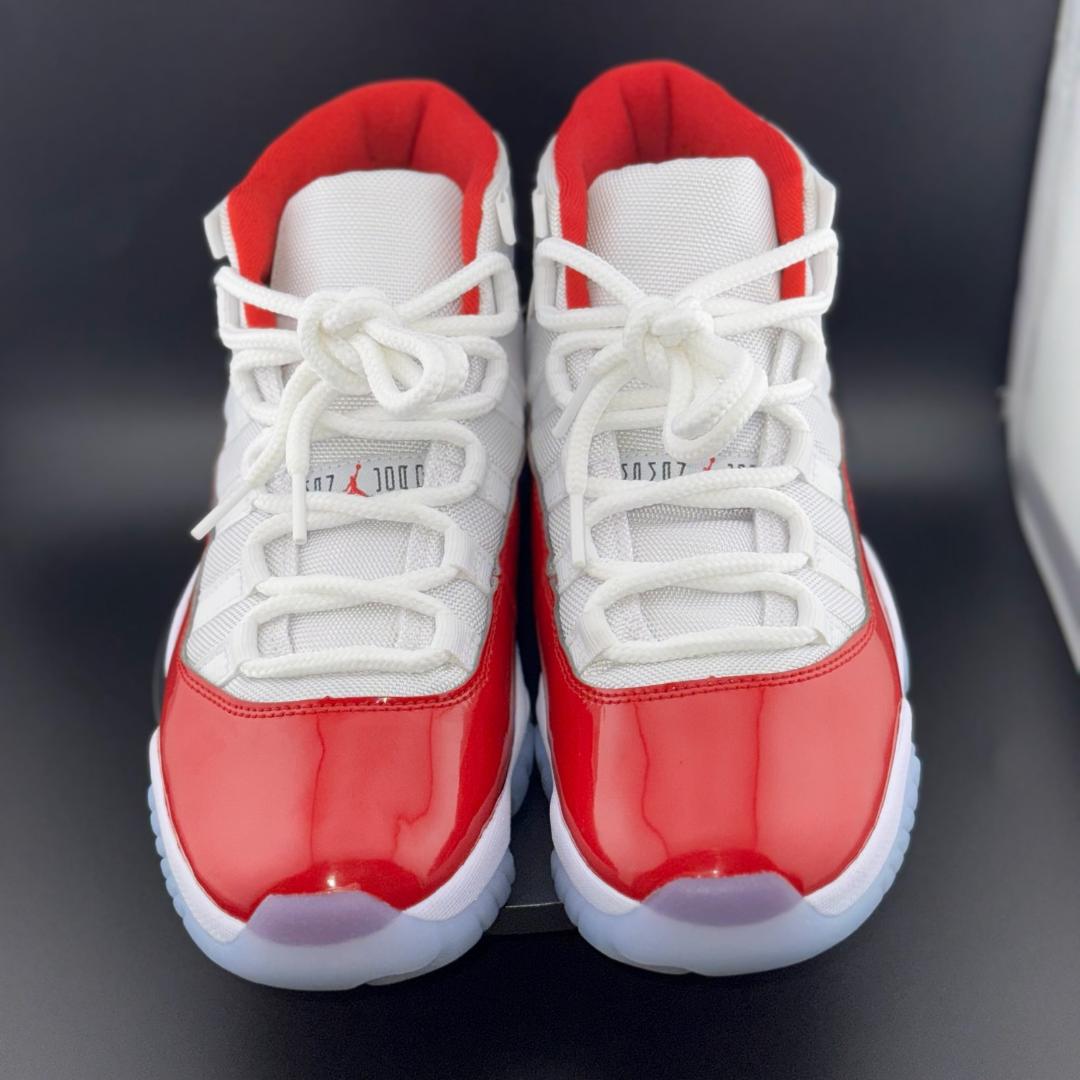 Air Jordan 11 Retro 'Cherry' Varsity Red  Sneakers (Best Shop for Quality Sneakers, Boots, Oxfords and Shoes Accessories)