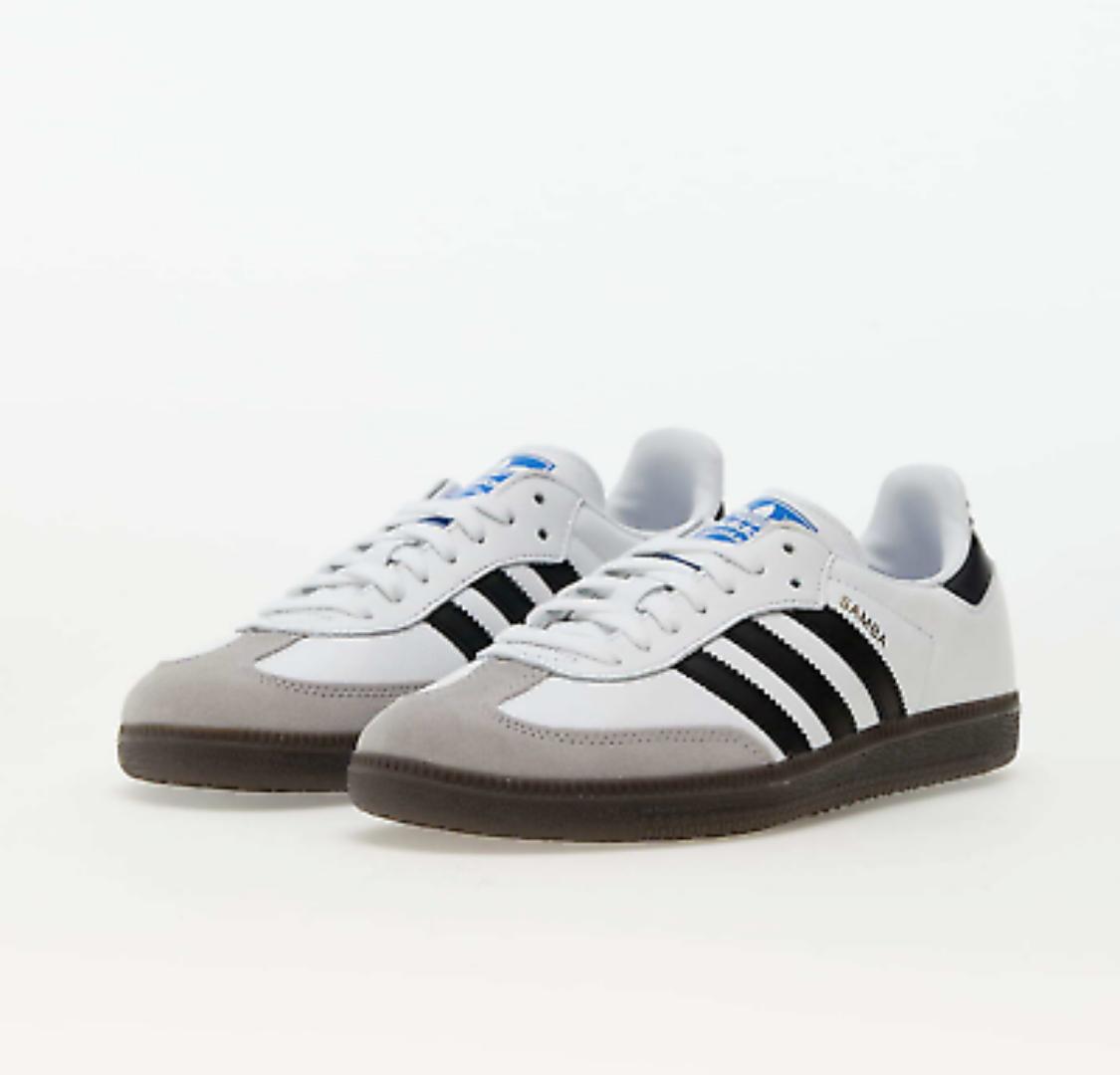 Adidas Originals Samba OG  Cloud White Core Black Shoes Sneakers (Best Shop for Quality Shoes, Sneakers, Casuals, Boots, Oxfords, Officials and Shoe Accessories)