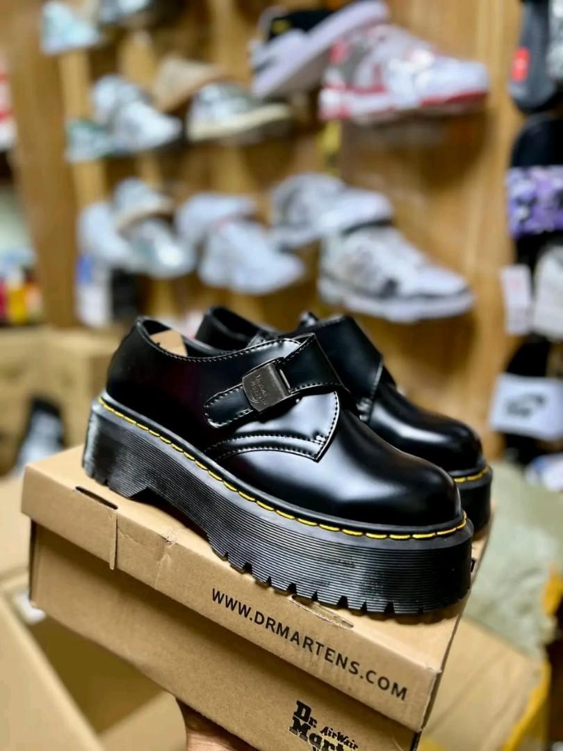 Dr. Martens1461 Thick Sole Low Top Quad Martin Boots Women's Buckle Low Top FenimoreBex Men's Martin Boots