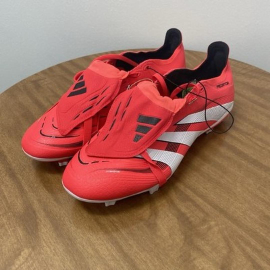 Top Quality Adidas Predator Elite Fold-Over Tongue Firm Soccer  Ground Boots Red, High Quality Football Predator Boots