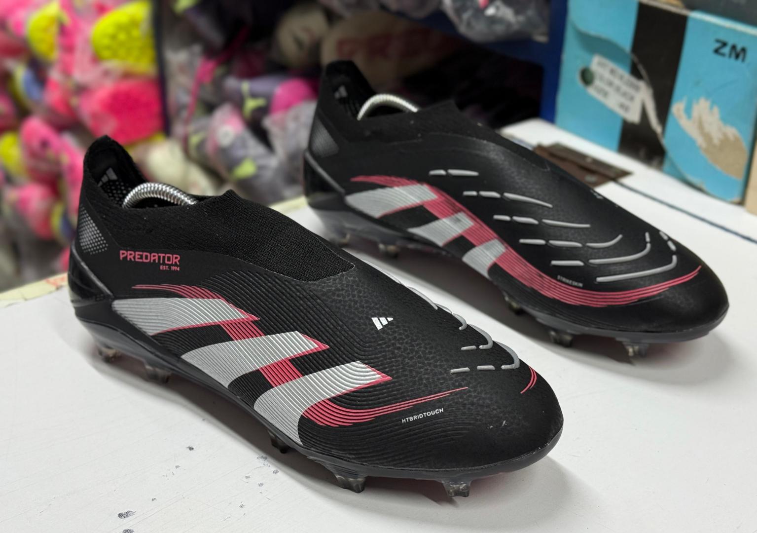 Top Quality Adidas Soccer Predator Elite Laceless FG Dark Spark - High Quality Unisex Football  Predator Boots