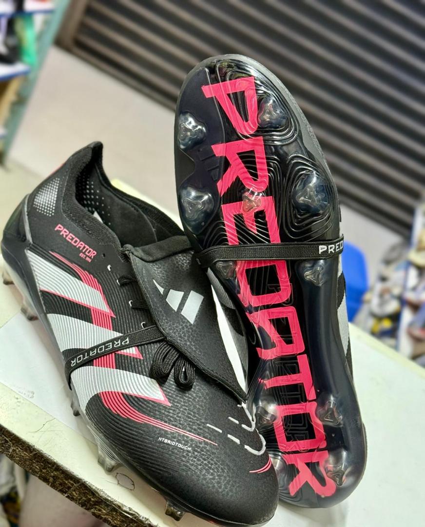 Top Quality Adidas Predator Elite Fold-Over Tongue Firm Ground Boots Black