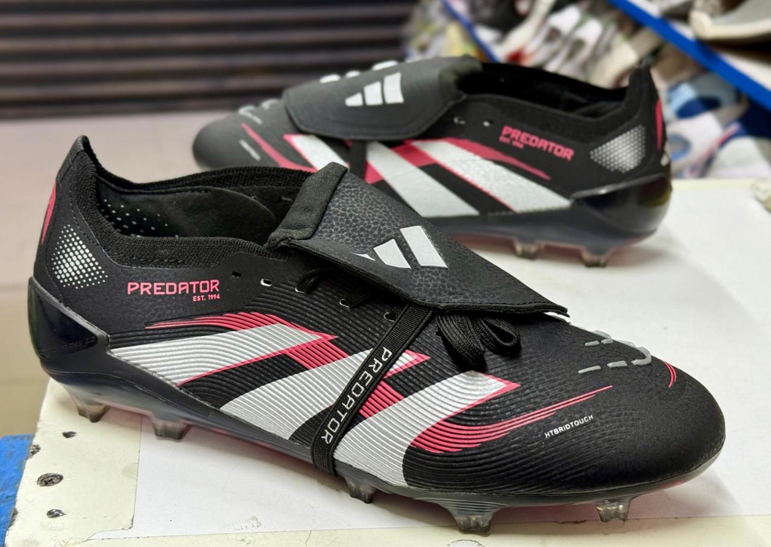 Top Quality Adidas Predator Elite Fold-Over Tongue Firm Ground Boots Black