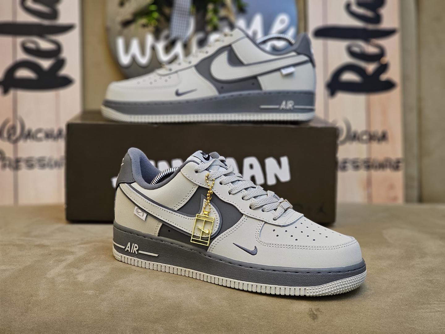 ORIGINAL AIRFORCE ONE'S CROCK GREY, QUALITY CUSTOMIZED AIRFORCE SNEAKERS (Best Shop for Quality Sneakers, Boots, Oxfords and Shoes Accessories)
