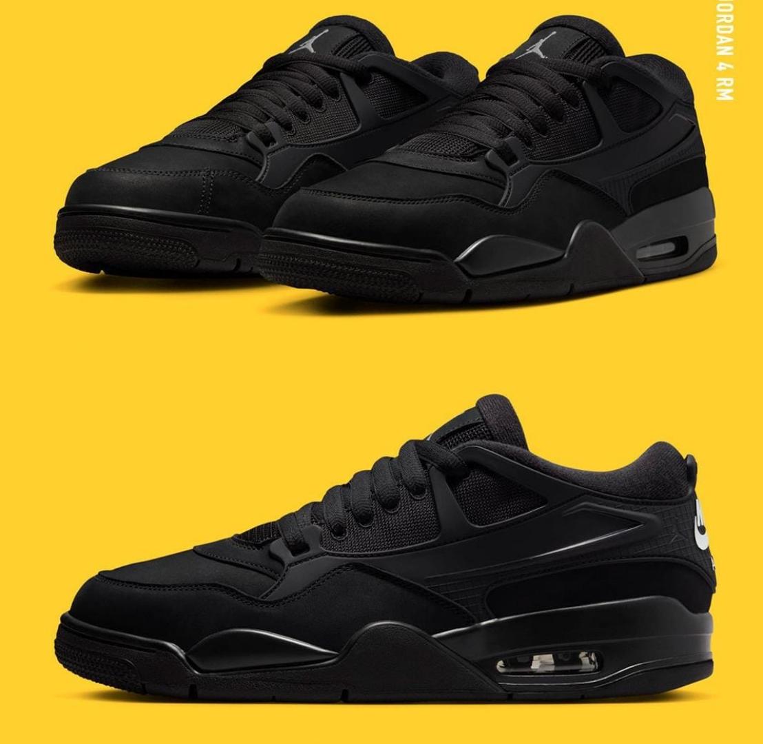 Quality Air Jordan 4 RM "Nigel Sylvester" Bike Black Cat (Best Shop for Quality Shoes, Sneakers, Casuals, Boots, Oxfords, Officials and Shoe Accessories)