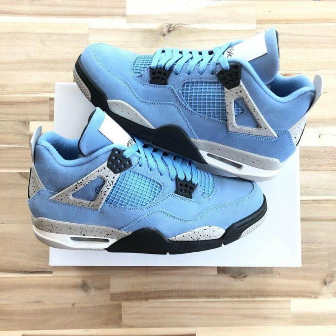 Quality Air Jordan 4 Retro University Blue White Cement Grey (Best Shop for Quality Shoes, Sneakers, Casuals, Boots, Oxfords, Officials and Shoe Accessories)