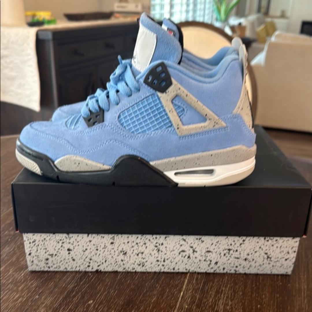Quality Air Jordan 4 Retro University Blue White Cement Grey (Best Shop for Quality Shoes, Sneakers, Casuals, Boots, Oxfords, Officials and Shoe Accessories)