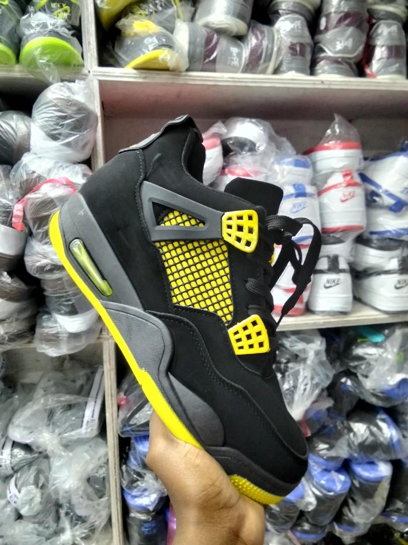 "🔥 Jordan 4 Retro Sneakers – Stylish, High-Quality Unisex Shoes 🔥"
or
"✨ Jordan 4 J4 Thunder – Original Leather Fashion Sneakers ✨"
or
"❤️‍🔥 Jordan 4 Retro – Trendy, Comfortable Unisex Kicks ❤️‍🔥"